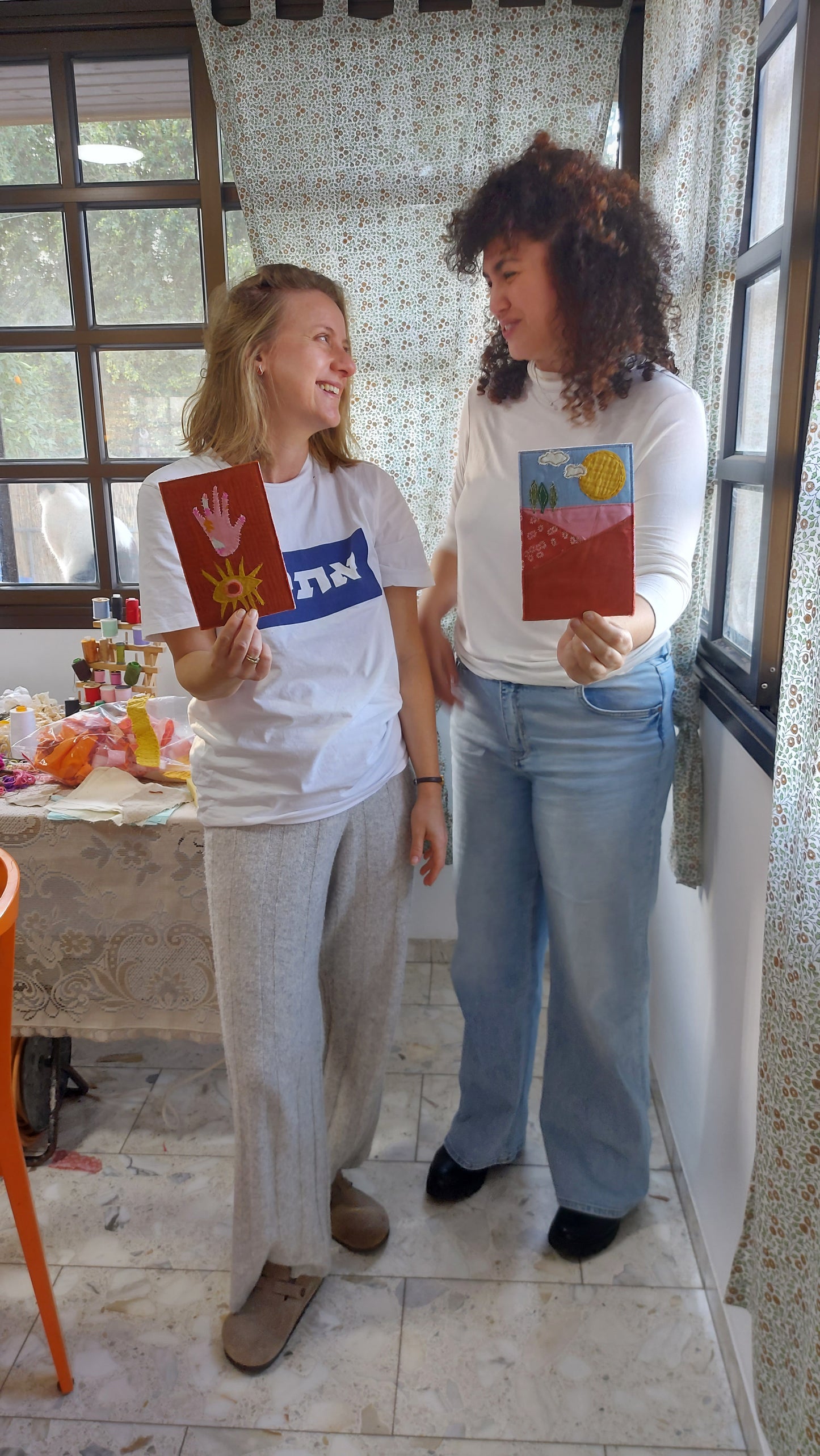 סדנת תפירת תמונת בד נוף אישי | קיבוץ בית קשת 24.10