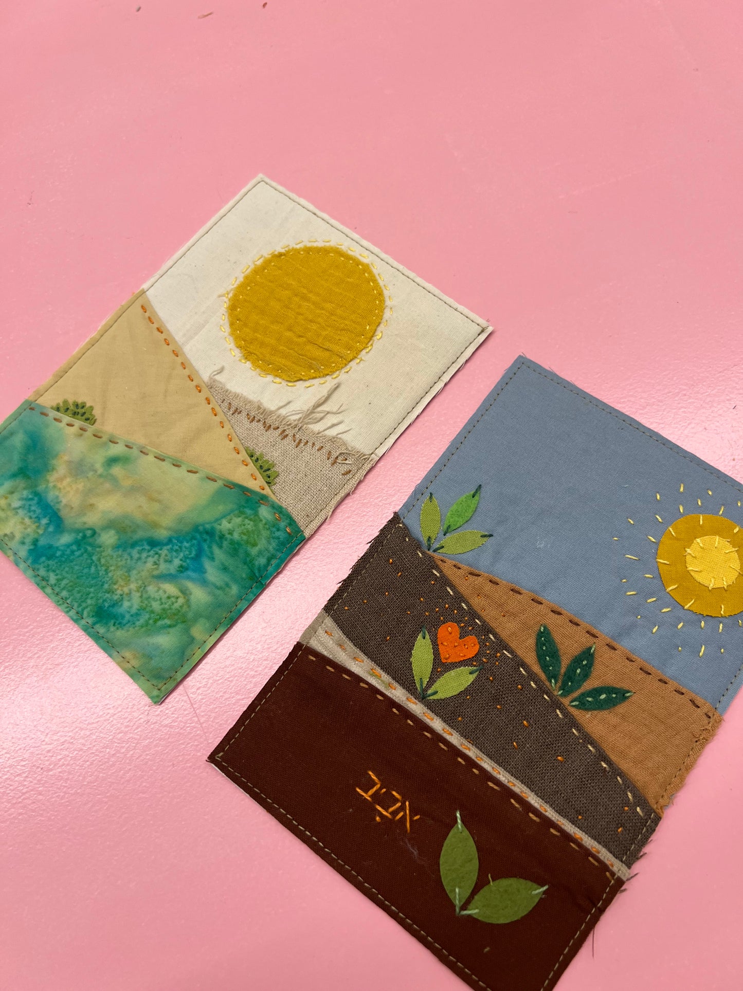 סדנת תפירה זוגית - יצירת תמונת בד נוף אישי